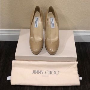 Authentic Jimmy Choo Cosmic Nude Patent
